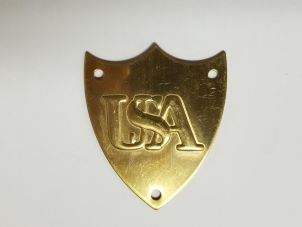 USA MCCLELLAN SADDLE POMMEL SHIELD